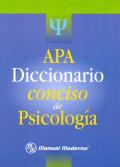 APA DICCIONARIO CONCISO DE PSICOLOGIA